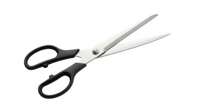Scissors isolated on transparent background education elements png - Powered by Adobe