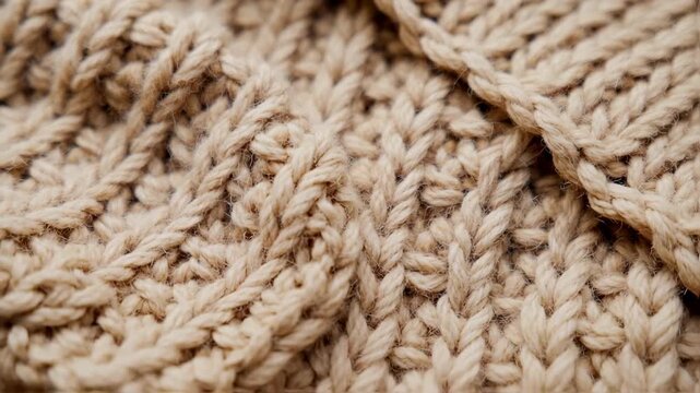 Close-up of a soft, woven textile with a textured surface, showcasing detailed stitch patterns
