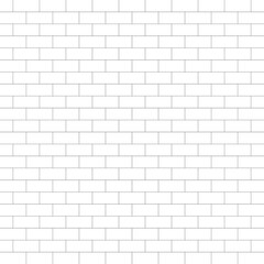 Seamless Brick Pattern Background in Minimal Line Style