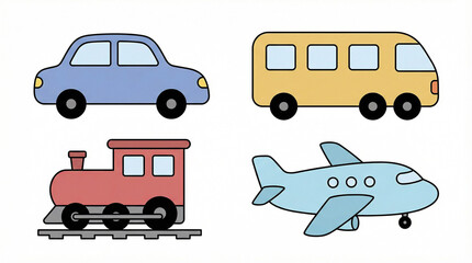 transportation vector cartoon