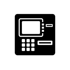 Computer Workstation Icon Illustration &ndash; Desktop Monitor and Keyboard Office Symbol