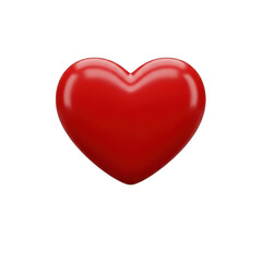Fototapeta premium Red heart icon isolated on transparent background