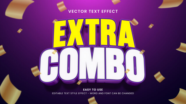 extra discount editable text effect 3d