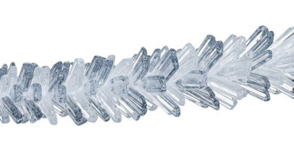 Crystal formation abstract macro shot