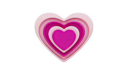Concentric Pink Hearts