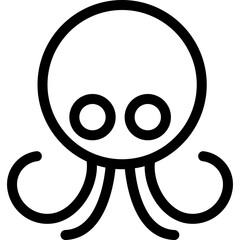 Vintage illustration of an octopus in detailed engraving style, black and white drawing perfect for marine, culinary, or educational design.