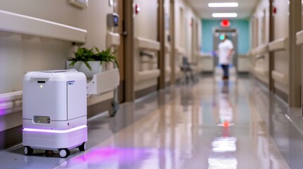 Autonomous Delivery Robot Navigating Hospital Corridor in Modern Healthcare Environment