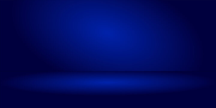 Empty blue studio room, used as background for display your products modern background. eps 1o