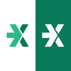 Letter X Arrow Symbol Logo Vector Stock Vector.