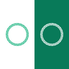 O Rope Letter Logo Icon Design Stock Vector And Vector Art.