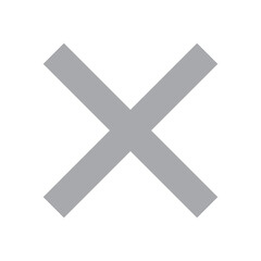 Obraz premium Cross Icon | Close Cancel Remove Symbol