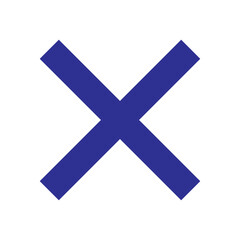 Fototapeta premium Cross Icon | Close Cancel Remove Symbol