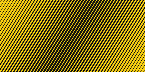 Warning tape with yellow and black diagonal stripes. Warn stop seamless line. Yellow and black caution tape border.