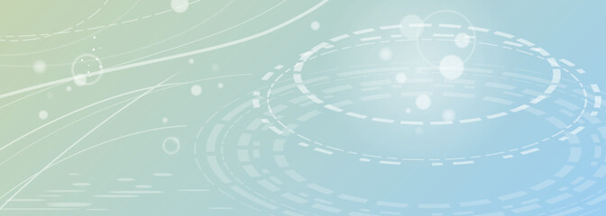 Abstract Futuristic Circular Wave Background Vector - Blue