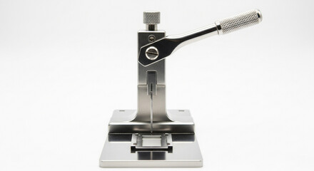 Closeup of a metal crimping tool for creating precise and secure connections in various applications