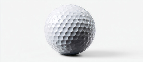 Closeup of golf ball isolated on transparent background 
