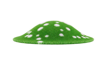 Green Hill with White Spots