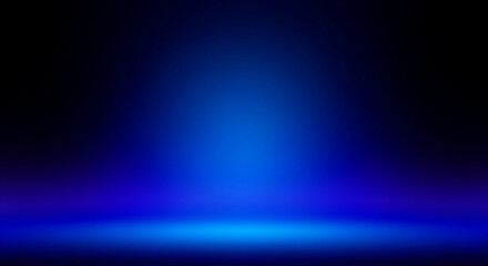 Fototapeta premium This deep blue gradient background features soft light rays and a tranquil feel, ideal for web designs, digital art projects, and creative presentations. Deep blue sea gradient background. 