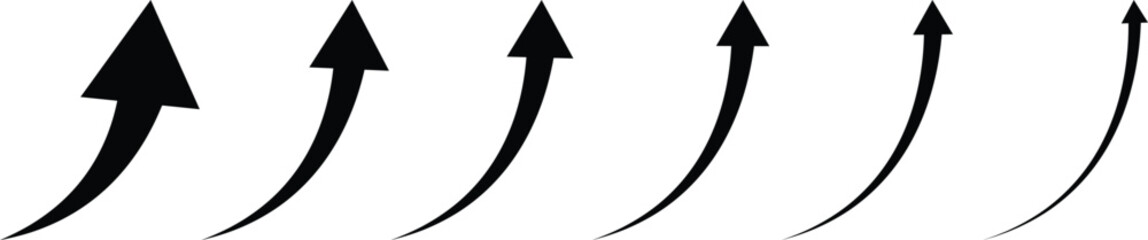Curved Upward Arrows Progression