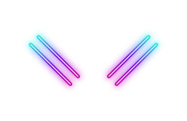 Obraz premium neon line element