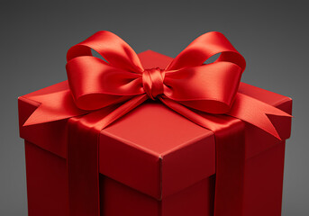 Obraz premium red gift box