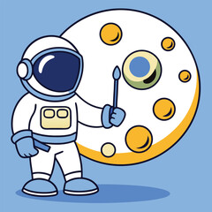 artist with palette and brush