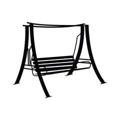 Swing Silhouette Vector, 