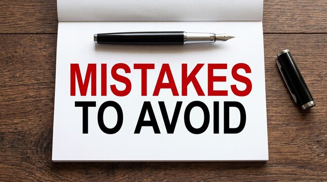 Common mistakes to avoid in business and personal growth