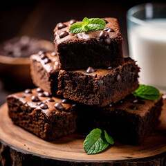 chocolate cake on a plate