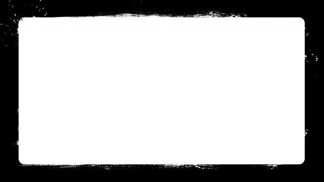 animated old film frame transparent