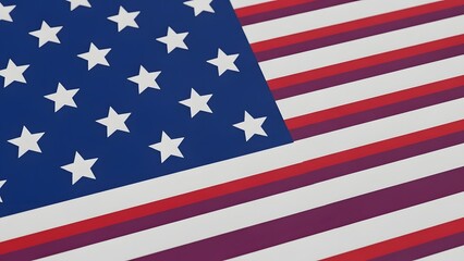 American flag close up with stars and stripes