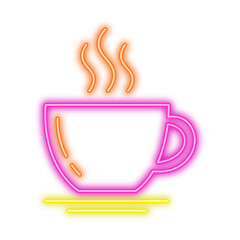 Neon Hot Coffee Cup
