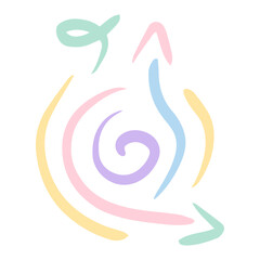 Obraz premium colorful arrow ornament