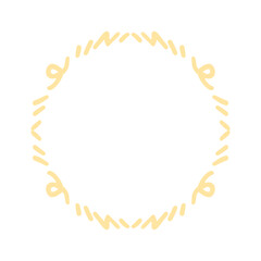 handdrawn round frame