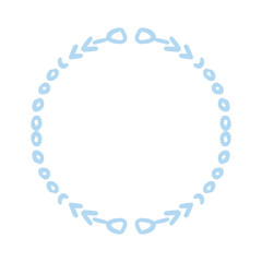 Fototapeta premium handdrawn round frame