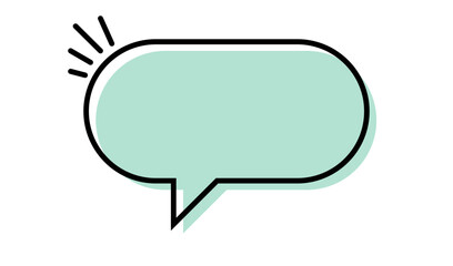 Fototapeta premium cute speech balloon