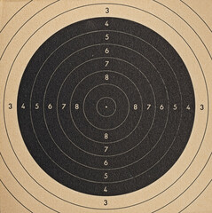 Blank paper target with shooting range numbers © Roberto Sorin