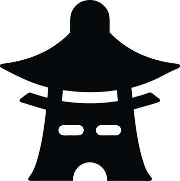 dogon sigui mask silhouette vector illustration on transparent background