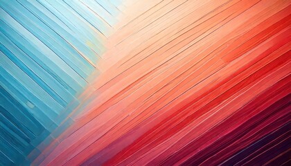Abstract background with diagonal brush strokes in blue, peach, and red.