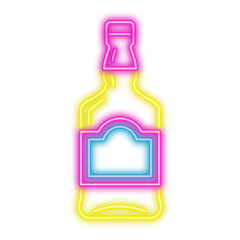 Neon Liquor Bottle