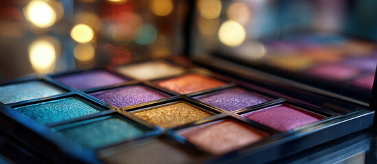 pallete variant eyeshadow bokeh background