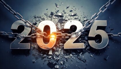 Breaking Chains - A Symbolic Representation of Overcoming Challenges in 2025.