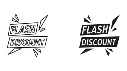 Obraz premium Flash discount banner design for marketing campaign