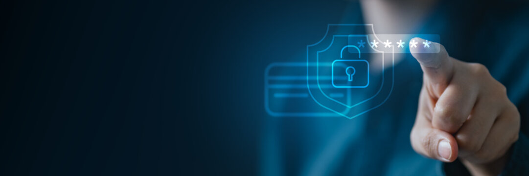 Credit card security concept with OTP and two factor authentication, showing secure payment, identity verification, fraud prevention, and protected financial transactions in digital banking systems. - Powered by Adobe
