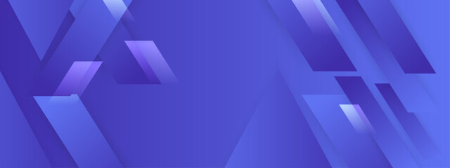Fototapeta premium Sophisticated purple background featuring overlapping diagonal bars with glowing highlights and depth