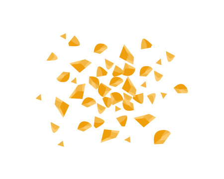 Crumbled peanuts isolated on white background. Vector cartoon flat illustration.