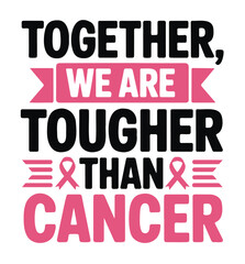 Breast Cancer Awareness Quote with Pink Ribbons Vector on a White Background