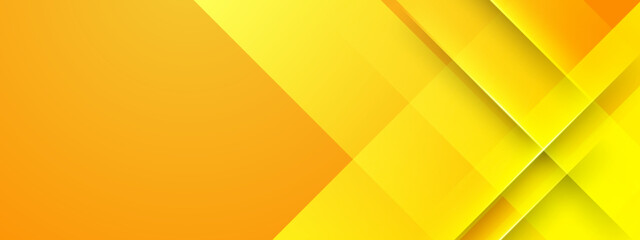 Clean abstract background with overlapping yellow and orange diagonal geometric shapes and subtle shadows