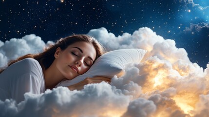 Peaceful Sleep Among the Clouds and Stars