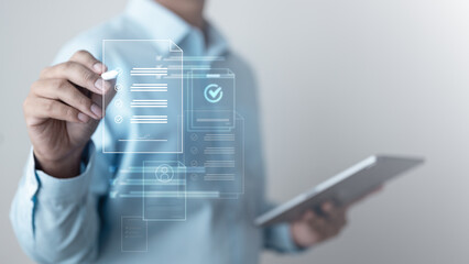 Privacy and consent management concept showing GDPR compliance, cookie preferences, user...